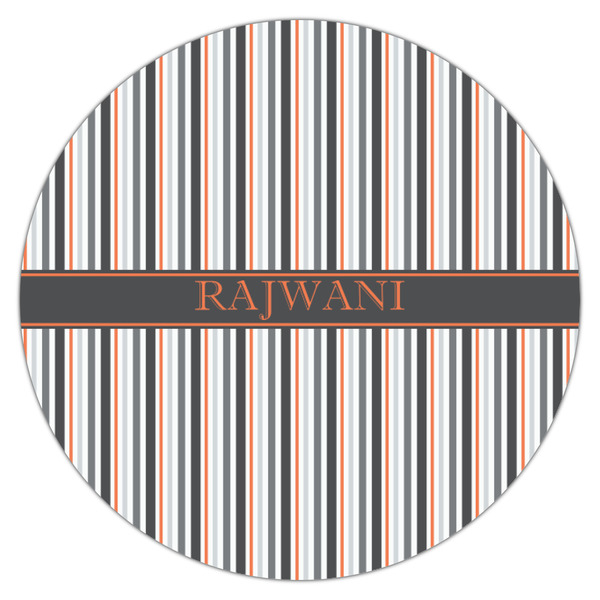 Gray Stripes Drink Topper - Small - Single