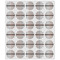 Gray Stripes Drink Topper - XSmall - Set of 30