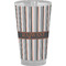 Gray Stripes Pint Glass - Full Color - Front View
