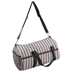 Gray Stripes Duffel Bag (Personalized)