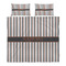 Gray Stripes Duvet Cover Set - King - Alt Approval