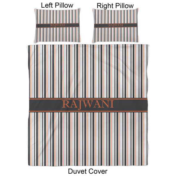 Gray Stripes Duvet Cover Set - Queen - Approval