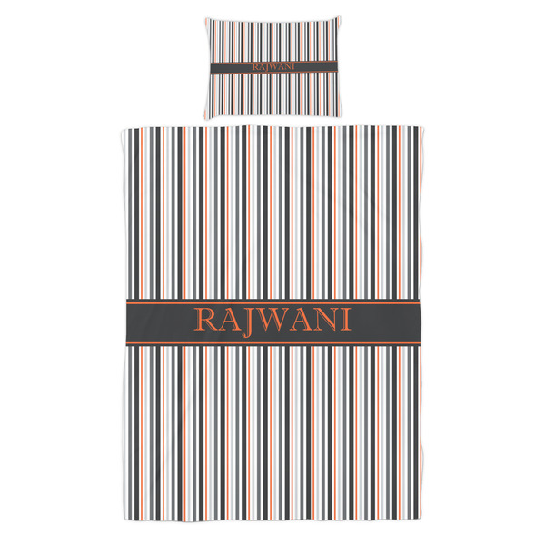 Gray Stripes Duvet Cover Set - Twin - Alt Approval