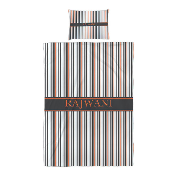 Gray Stripes Duvet Cover Set - Twin XL - Alt Approval