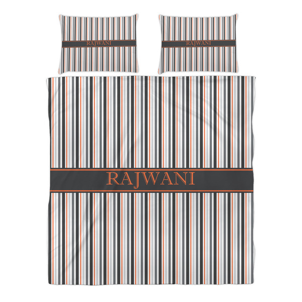 Gray Stripes Duvet cover Set - Queen - Alt Approval