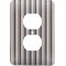 Gray Stripes Electric Outlet Plate