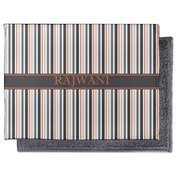 Gray Stripes Electronic Screen Wipe - Flat