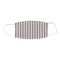 Gray Stripes Fabric Face Mask