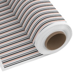 Gray Stripes Fabric by the Yard - Copeland Faux Linen