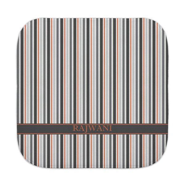 Custom Gray Stripes Face Towel (Personalized)
