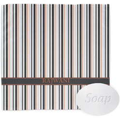 Gray Stripes Washcloth (Personalized)