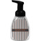 Gray Stripes Foam Soap Bottle - Black (Personalized)