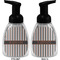Gray Stripes Foam Soap Bottle (Front & Back)