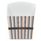 Gray Stripes French Fry Favor Box - Front View