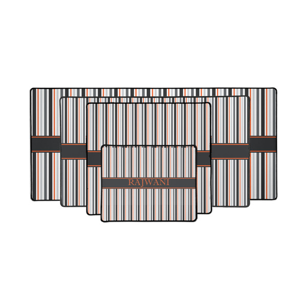 Gray Stripes Gaming Mats - PARENT/MAIN