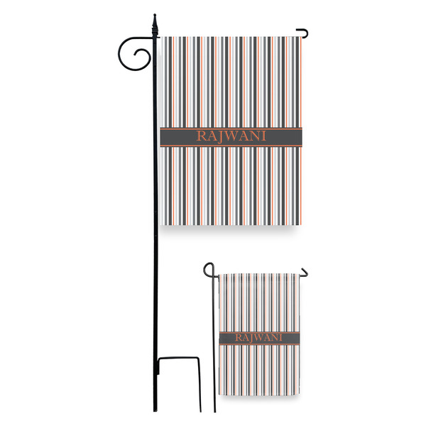 Gray Stripes Garden Flag - PARENT/MAIN
