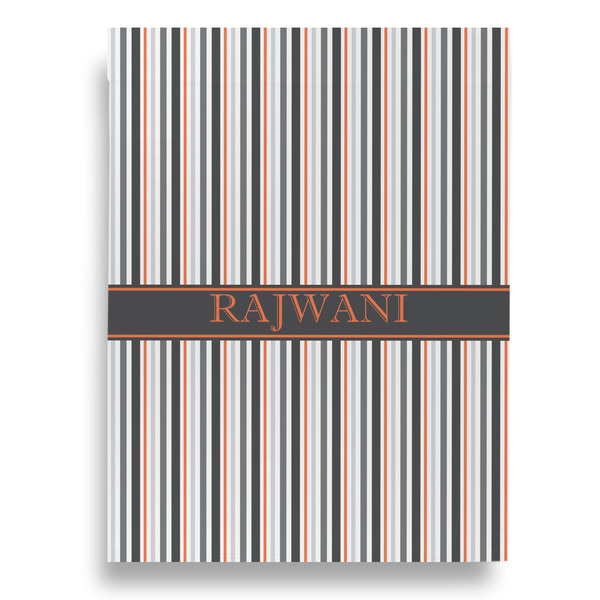 Gray Stripes Garden Flags - Large - Double Sided - BACK