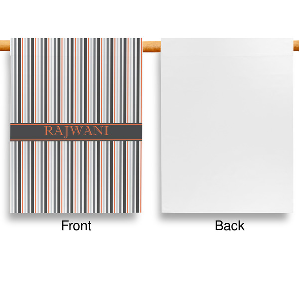 Gray Stripes Garden Flags - Large - Single Sided - APPROVAL