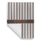 Gray Stripes Garden Flags - Large - Single Sided - FRONT FOLDED