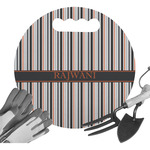 Gray Stripes Gardening Knee Cushion (Personalized)