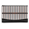 Gray Stripes Genuine Leather Womens Wallet - Front/Main