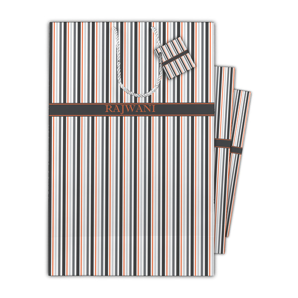 Gray Stripes Gift Bags - Parent/Main