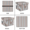 Gray Stripes Gift Boxes with Lid - Canvas Wrapped - XX-Large - Approval