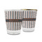 Gray Stripes Glass Shot Glass - 1.5 oz (Personalized)