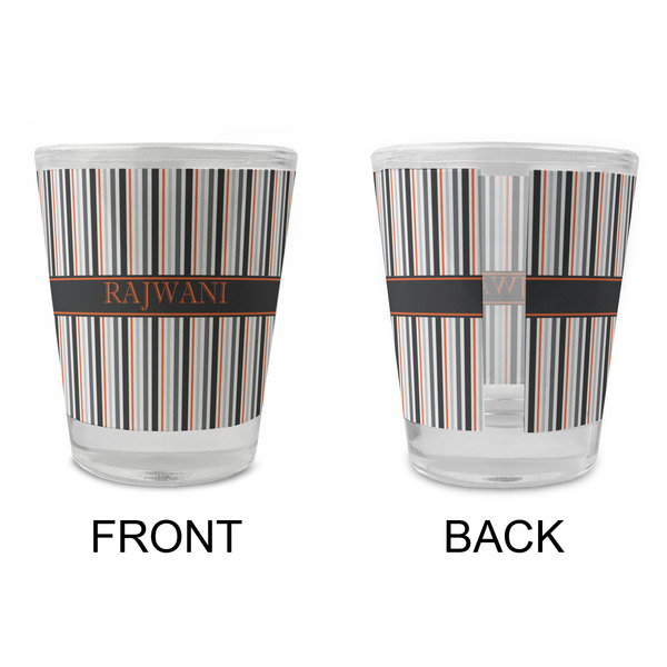 Gray Stripes Glass Shot Glass - Standard - APPROVAL