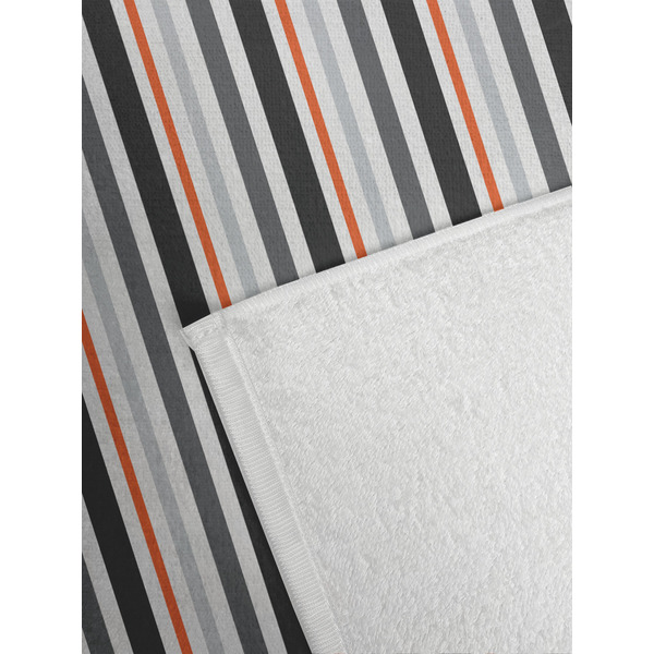 Gray Stripes Golf Towel - Detail