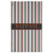 Gray Stripes Golf Towel - Poly-Cotton Blend - Large w/ Name or Text