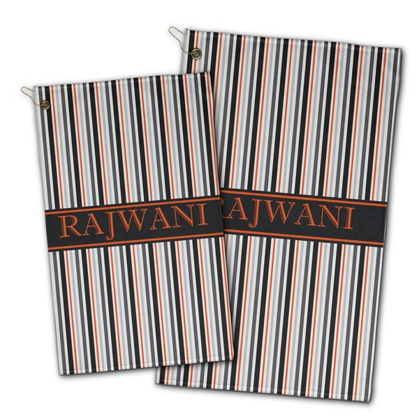 Gray Stripes Golf Towel - PARENT (small and large)