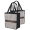 Gray Stripes Grocery Bag - MAIN