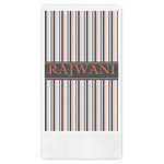 Gray Stripes Guest Towels - Full Color (Personalized)