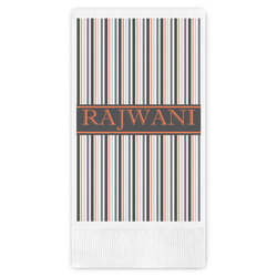 Gray Stripes Guest Paper Towels - Full Color (Personalized)