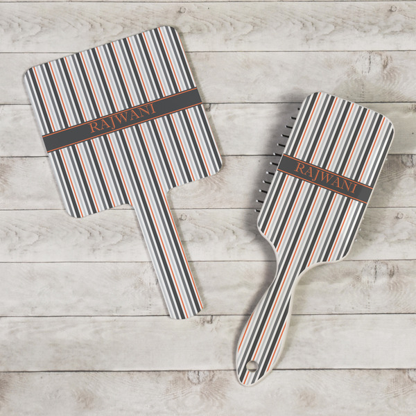 Gray Stripes Hand Mirrors - In Context