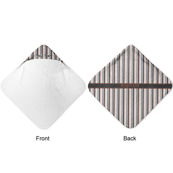 Gray Stripes Hooded Baby Towel- Approval