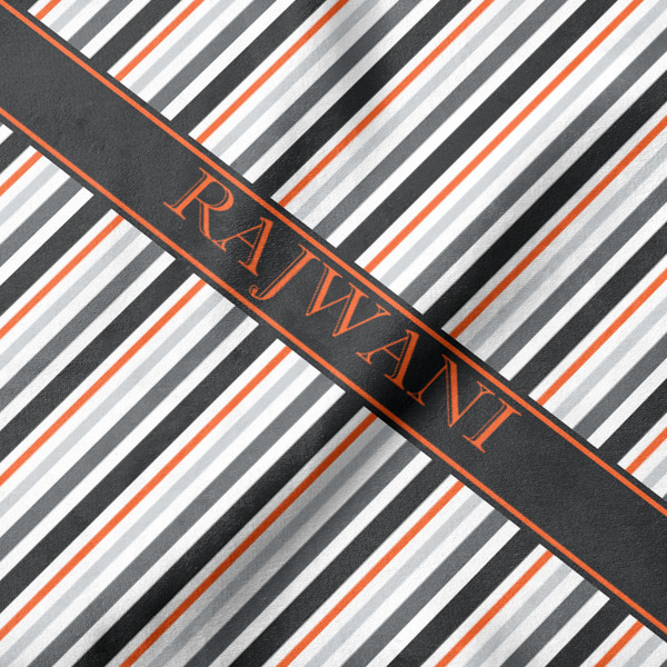 Gray Stripes Hooded Baby Towel- Detail Close Up