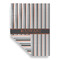 Gray Stripes House Flags - Double Sided - FRONT FOLDED