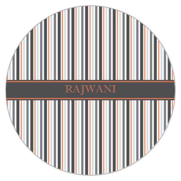 Gray Stripes Icing Circle - XSmall - Single