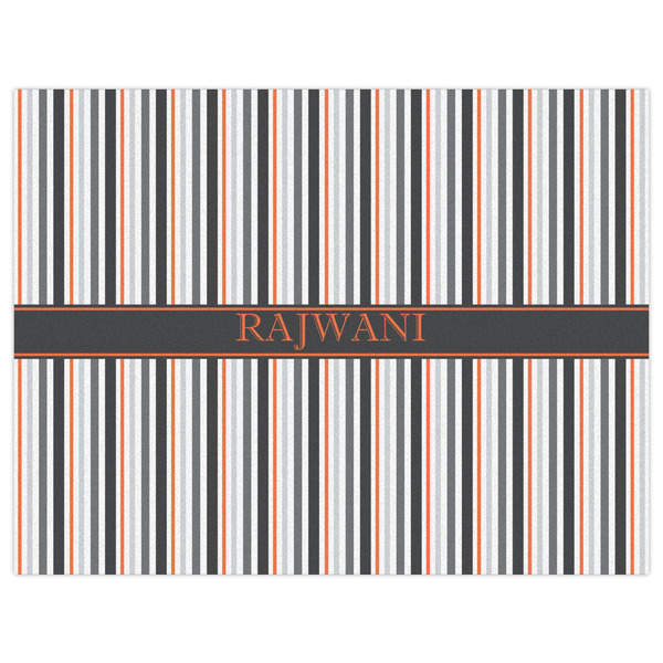 Gray Stripes Indoor / Outdoor Rug - 6'x8' - Front Flat
