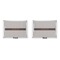 Gray Stripes  Indoor Rectangular Burlap Pillow (Front and Back)