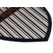 Gray Stripes Iron on Shield 3 Detail