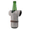 Gray Stripes Jersey Bottle Cooler - ANGLE (on bottle)