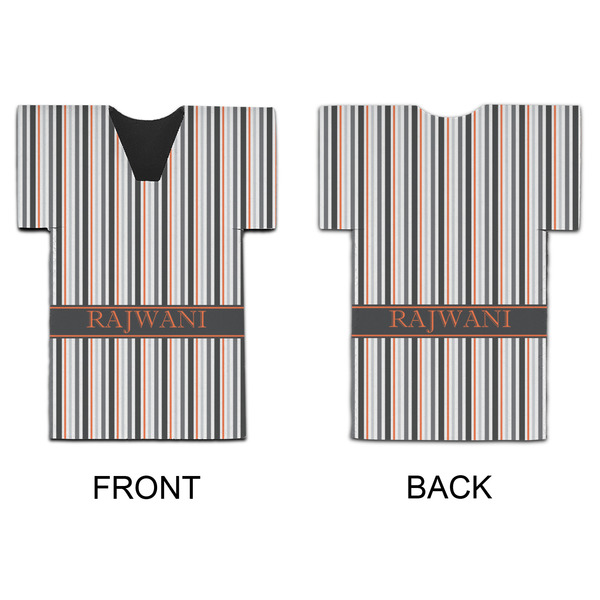 Gray Stripes Jersey Bottle Cooler - APPROVAL