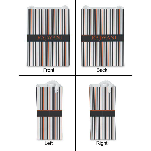 Gray Stripes Jewelry Gift Bag - Gloss - Approval