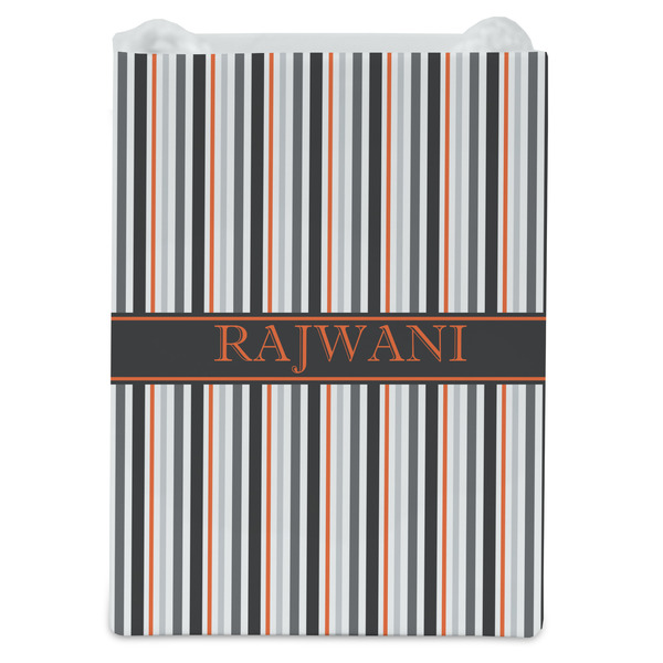 Gray Stripes Jewelry Gift Bag - Matte - Front