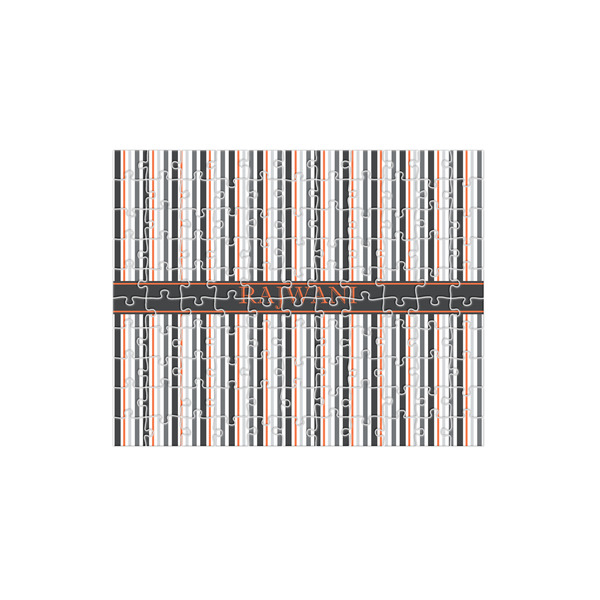 Custom Gray Stripes 110 pc Jigsaw Puzzle (Personalized)