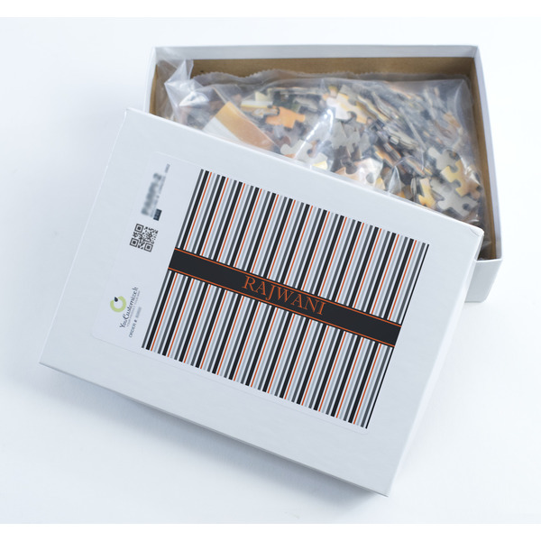 Gray Stripes Jigsaw Puzzle 252 Piece - Box