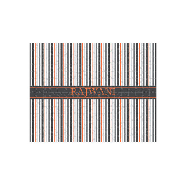 Custom Gray Stripes 252 pc Jigsaw Puzzle (Personalized)